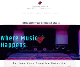 Goodloveaudio.com(Los Angeles Recording Studio Hollywood Make Music 24/7) Screenshot