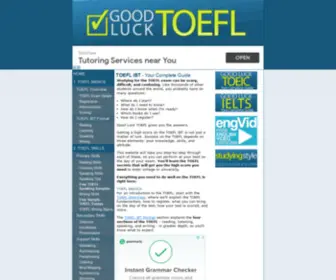 Goodlucktoefl.com(Good Luck TOEFL) Screenshot