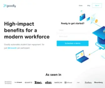 Goodlyapp.com(Student Loan Repayment Benefit) Screenshot