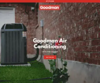 Goodman-Air-Conditioner.com(Goodman Air Conditioning & Heating Systems) Screenshot