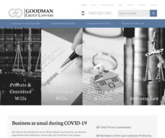 Goodmangroup.com.au(Personal & Commercial Lawyers) Screenshot