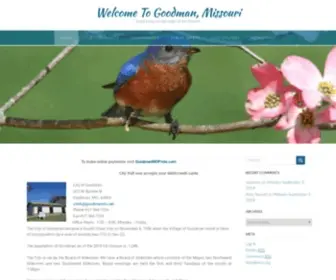 Goodmanmo.net(Good living on the edge of the Ozarks) Screenshot