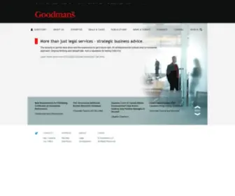 Goodmans.ca(Goodmans LLP Website) Screenshot