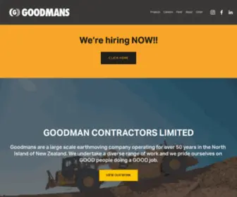 Goodmans.nz(Goodman Contractors Limited) Screenshot