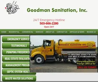 Goodmansanitation.com(Goodman Sanitation Inc) Screenshot