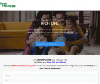 Goodmoneying.com(Online financial planning service in India) Screenshot