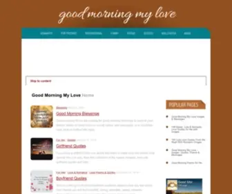 Goodmorningmylove.com(Good Morning My Love) Screenshot