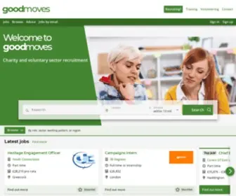 Goodmoves.org.uk(Charity and voluntary sector recruitment) Screenshot
