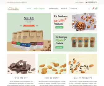 Goodnessfoods.co.uk(Goodness Foods Wholesale) Screenshot