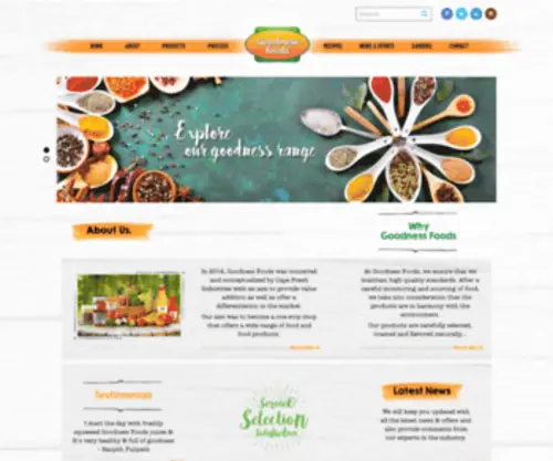 Goodnessfoods.me(Goodness Foods) Screenshot