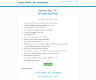 Goodnews.best(Good News URL Shortener) Screenshot