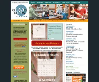 Goodnowlibrary.org(Sudbury) Screenshot