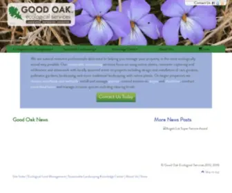 Goodoak.com(Good Oak Ecological Services) Screenshot