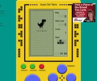 Goodoldtetris.com(Tetris Online) Screenshot