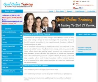 Goodonlinetraining.com(Online Training India) Screenshot