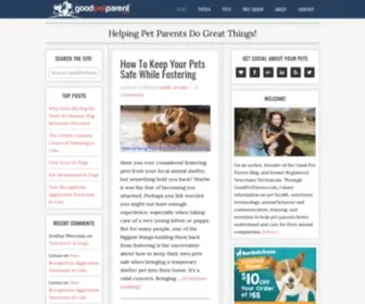 Goodpetparent.com(The Good Pet Parent Blog) Screenshot