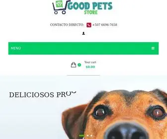 GoodpetsStore.com(Servicios para mascotas) Screenshot