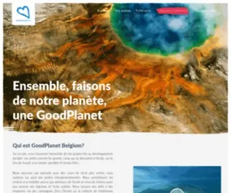Goodplanet.be(Ensemble, faisons de notre planète, une GoodPlanet) Screenshot