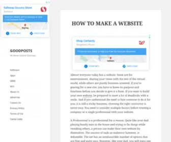 Goodposts.com(All About Online StartUps) Screenshot