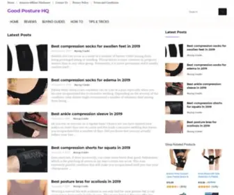 Goodposturehq.com(Good Posture HQ) Screenshot