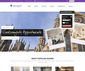 GoodramGate.co.uk(Goodramgate Apartments in York) Screenshot