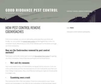 Goodriddantspestcontrol.com(Insect And Pest Infestation Control) Screenshot