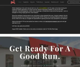 Goodrunresearch.com(Good Run Research) Screenshot