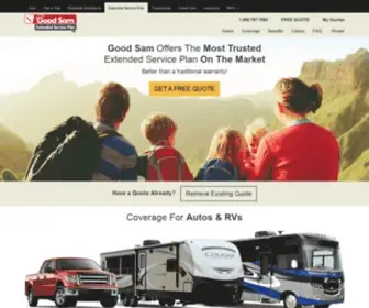 Goodsamesp.com(RV and Vehicle Warranty Coverage) Screenshot