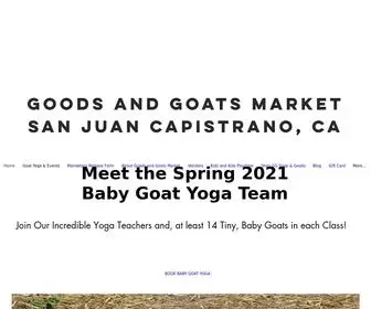 Goodsandgoatsmarket.com(Goat Yoga) Screenshot