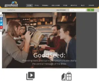Goodseed.com(Providing tools and training to share the good news of the Bible clearly) Screenshot