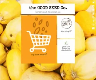 Goodseedco.net(The GOOD SEED co) Screenshot