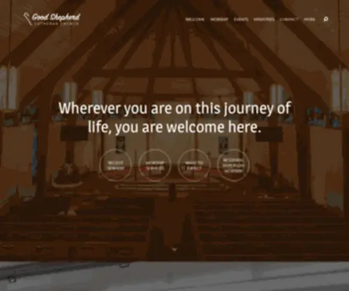 Goodshepherdkettering.com(Wherever you are on this journey of life) Screenshot