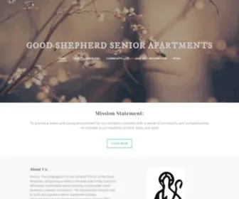 Goodshepherdseniorapartments.org(Good Shepherd Senior Apartments) Screenshot