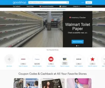 Goodshop.ca(Coupons, coupon codes, exclusive deals and discounts) Screenshot