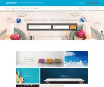 Goodshuffle.com(A Party Rental Supply Marketplace) Screenshot