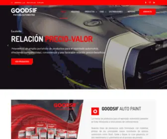 Goodsif.com.ve(Los cuales incluyen tintas de capa superior 2k (poliuretano)) Screenshot