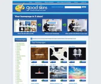 Goodskins.com(Google Homepage Themes) Screenshot