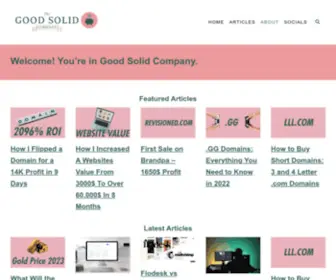 Goodsolid.com(Just another WordPress site) Screenshot