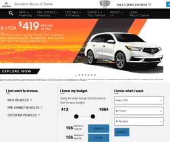 Goodsonacura.com(Acura Dallas) Screenshot