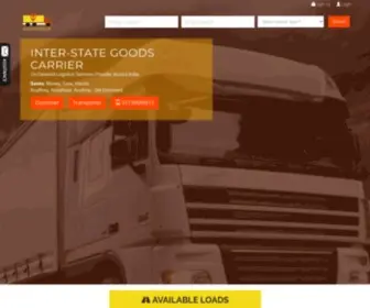 Goodsonmove.com(Goodsonmove will let you find online trucks for booking and transporters in India) Screenshot