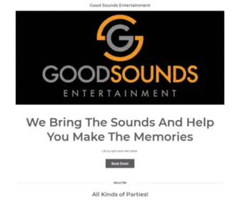 Goodsoundsentertainment.com(Good Sounds Entertainment) Screenshot