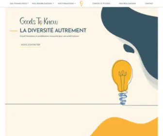 Goodstoknow.fr(La diversité autrement) Screenshot