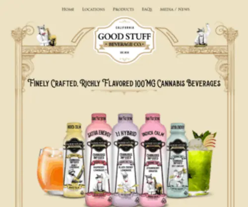 Goodstuffbeverageco.com(The healthiest drinks in the market) Screenshot