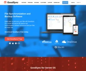 Goodsync.com(File Sync & Backup Software) Screenshot
