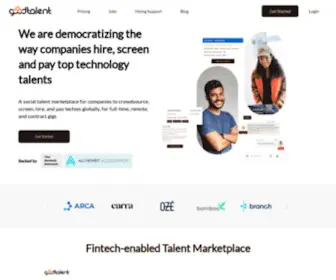 Goodtalent.io(Marketplace for Software Engineering Talents) Screenshot