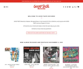 Goodtasterecords.com(Vinyl records for every TASTE) Screenshot