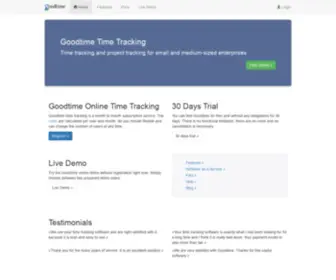 Goodtimetracking.com(Time tracking and project tracking for small and medium) Screenshot