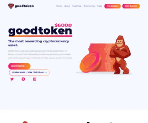 Goodtoken.finance(Do good) Screenshot