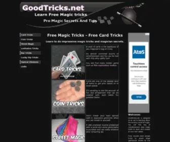 Goodtricks.net(Free Magic Tricks) Screenshot