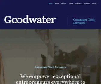 Goodwatercap.com(Goodwater Home) Screenshot